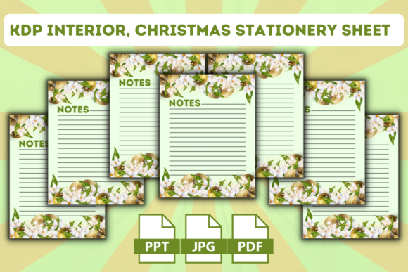 Download KDP Interior, Christmas Stationary Sheet - Kdp Collection