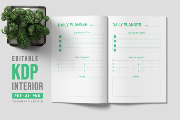 Download Daily Planner KDP Interior – Editable - Kdp Collection