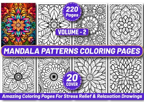 Download 220 Mandala Patterns Coloring Pages KDP - Kdp Collection