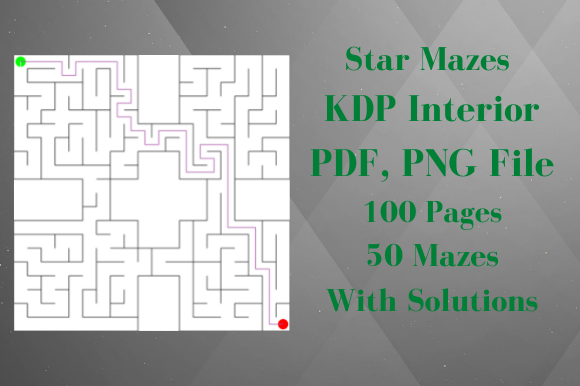 Download Star Mazes for KDP Activity Interior - Kdp Collection