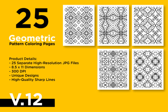 Download Geometric Pattern - KDP Coloring Pages - Kdp Collection