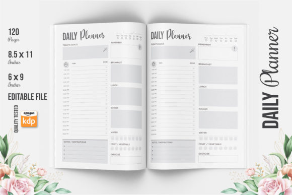 Download Daily Planner KDP Interior - Editable - Kdp Collection
