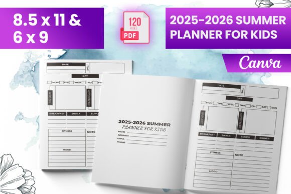 Download 2025-2026 Summer Planner for Kids (KDP) - Kdp Collection
