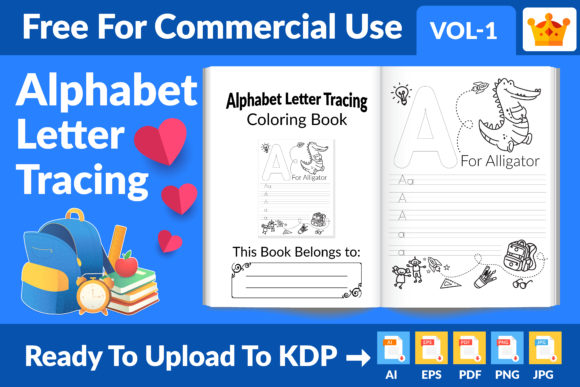 Download Alphabet Letter Tracing New KDP Interior - Kdp Collection