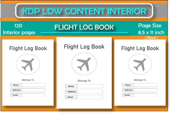 Download Flight Log Book for KDP Low Content Book - Kdp Collection