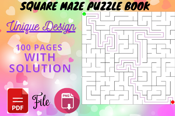 Download Square Mazes for KDP Activity Interior - Kdp Collection