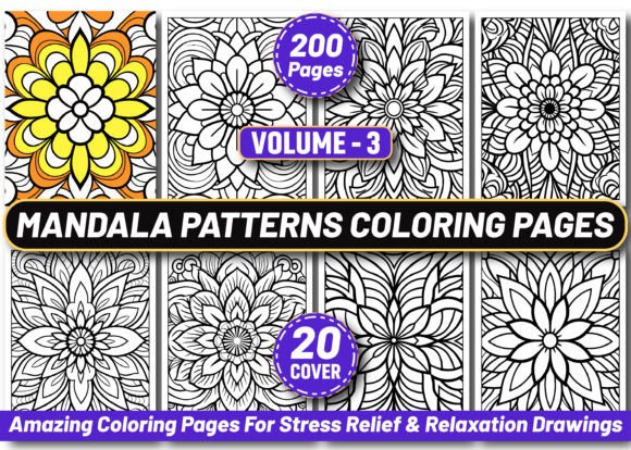 Download 200 Mandala Patterns Coloring Pages KDP - Kdp Collection