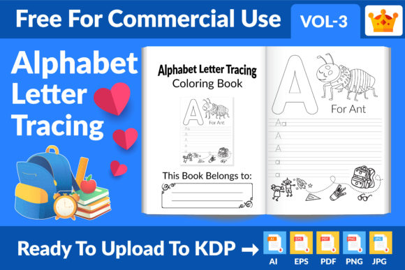 Download Alphabet Letter Tracing KDP Interior V03 - Kdp Collection