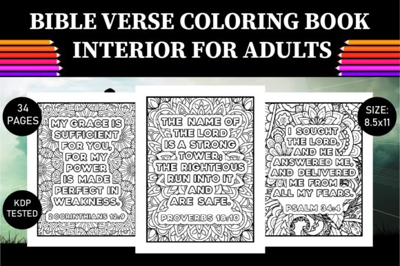 Download Bible Verse Coloring Book for Adults KDP - Kdp Collection