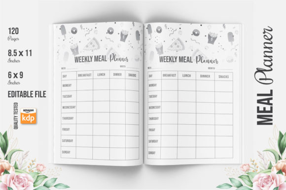 Download Meal Planner KDP Interior - Editable - Kdp Collection