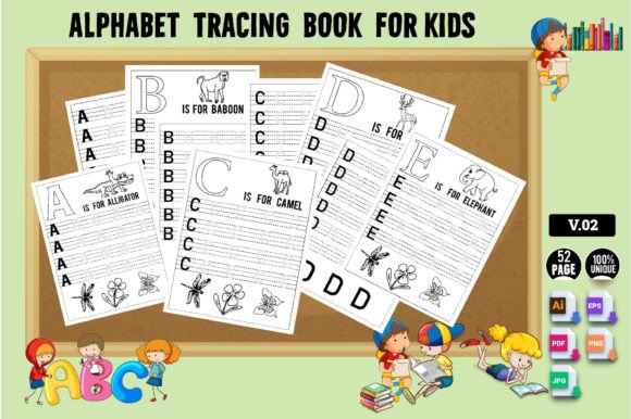 Download Alphabet Letter Tracing Kdp V02 - Kdp Collection