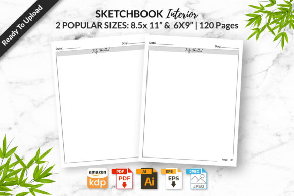 Download Sketchbook KDP Interior- Ready to Upload - Kdp Collection