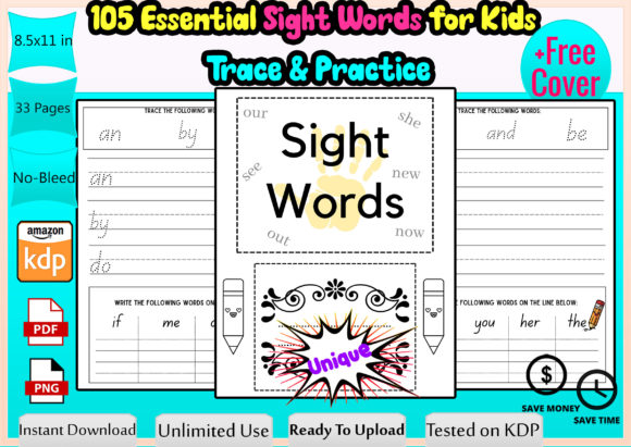Download 105 Essential Sight Words for Kids Kdp - Kdp Collection