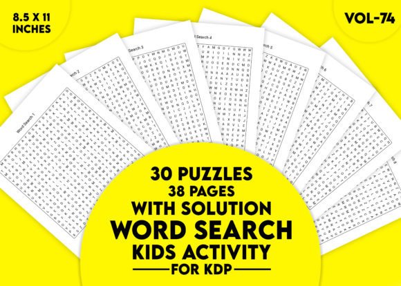Download Word Search Kids Activity for KDP Vol-74 - Kdp Collection