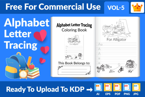Download Alphabet Letter Tracing KDP Interior - Kdp Collection