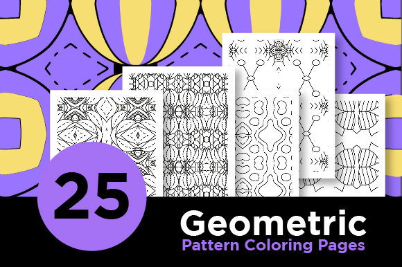 Download KDP Coloring Pages Set - Geometric Set - Kdp Collection