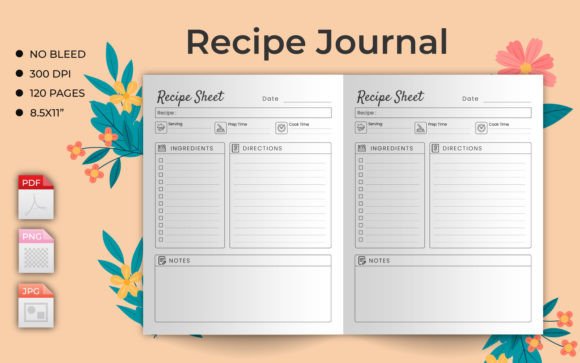 Download Recipe Sheet KDP Interior - Kdp Collection