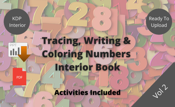 Download KDP Tracing, Writing &amp; Coloring Numbers V.2 - Kdp Collection