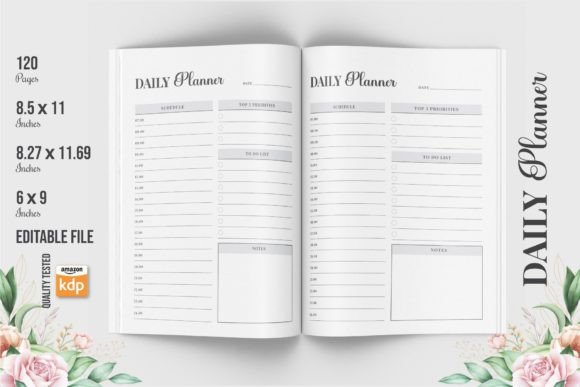 Download Daily Planner KDP Interior - Editable - Kdp Collection