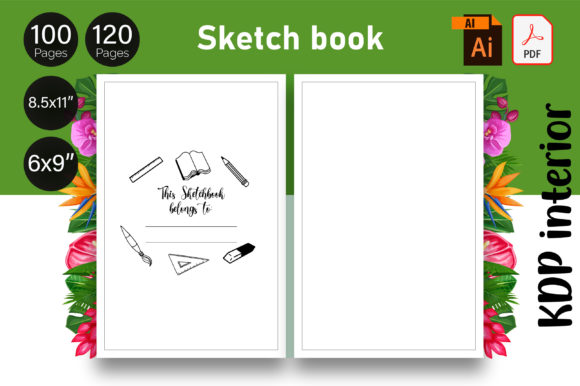 Download Sketchbook Kdp Interior Ready to Upload - Kdp Collection