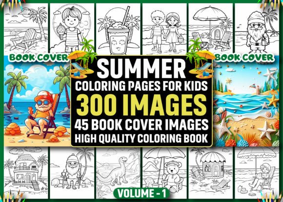 Download 300 Summer Coloring Pages for Kids - KDP - Kdp Collection