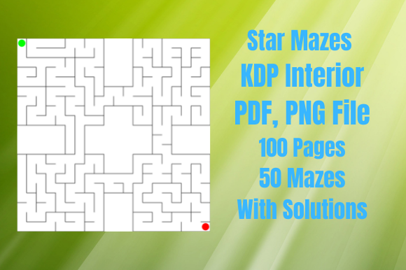 Download Star Mazes for KDP Activity Interior - Kdp Collection