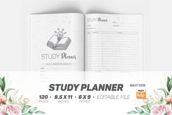 Download Study Planner KDP Interior - Editable - Kdp Collection