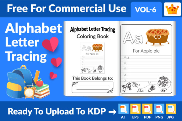 Download Alphabet Letter Tracing KDP Interior V06 - Kdp Collection