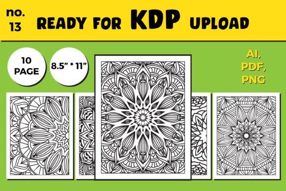 Download KDP Interior Coloring Page Bundle - Kdp Collection