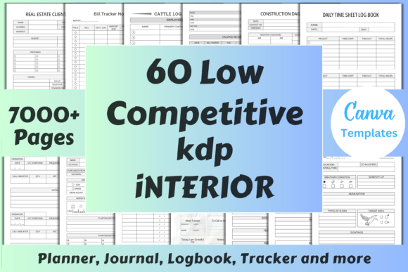 Download 60 Low Competitive KDP Interior Bundle - Kdp Collection