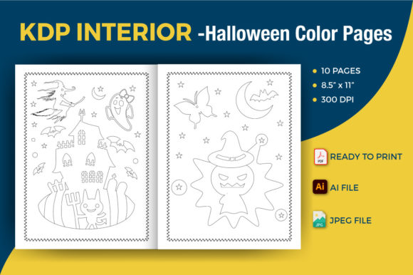 Download Halloween Coloring Pages for Kids KDP - Kdp Collection