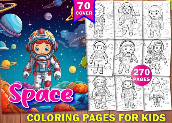 Download 250+ Space Coloring Pages for Kids - KDP - Kdp Collection