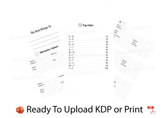 Download Address Book for KDP Low Content Book - Kdp Collection