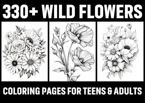 Download 330+ Wild Flowers Coloring Pages KDP - Kdp Collection