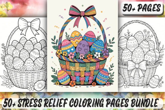 Download Stress Relief Coloring Pages Bundle KDP - Kdp Collection