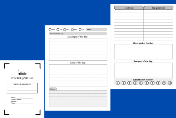Download Teacher Journal | KDP Interior Editable - Kdp Collection