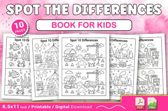 Download Spot the Differences Book for Kids - Spot the differences Collection