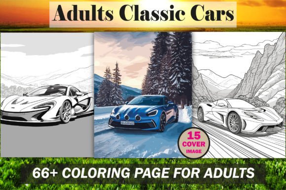 Download Adults Classic Cars Coloring Book - KDP - Kdp Collection